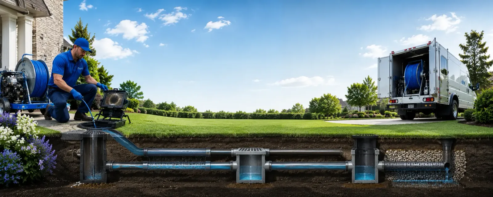 Outdoor drain cleaning information for Danese, WV